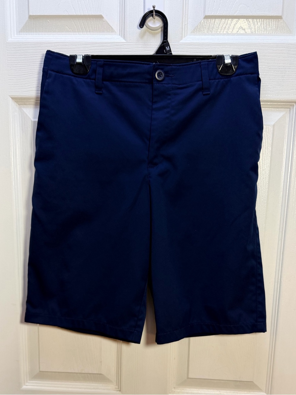 Under Armour Boy’s Navy Blue Flat Front Performance Shorts